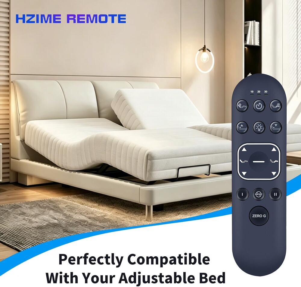 Remote Control for Simmons Beautyrest RF370E/OKIN CU358-2/Aireloom Snooze